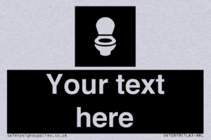 Custom information: black panel wc toilet